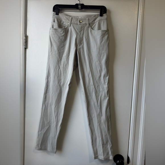 lululemon ABC Pant Slim 28 Warpstreme Gray Pants - Picture 1 of 11